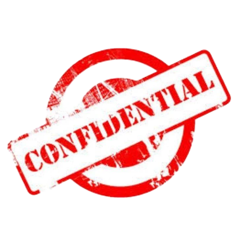 the confidential band logo background removed