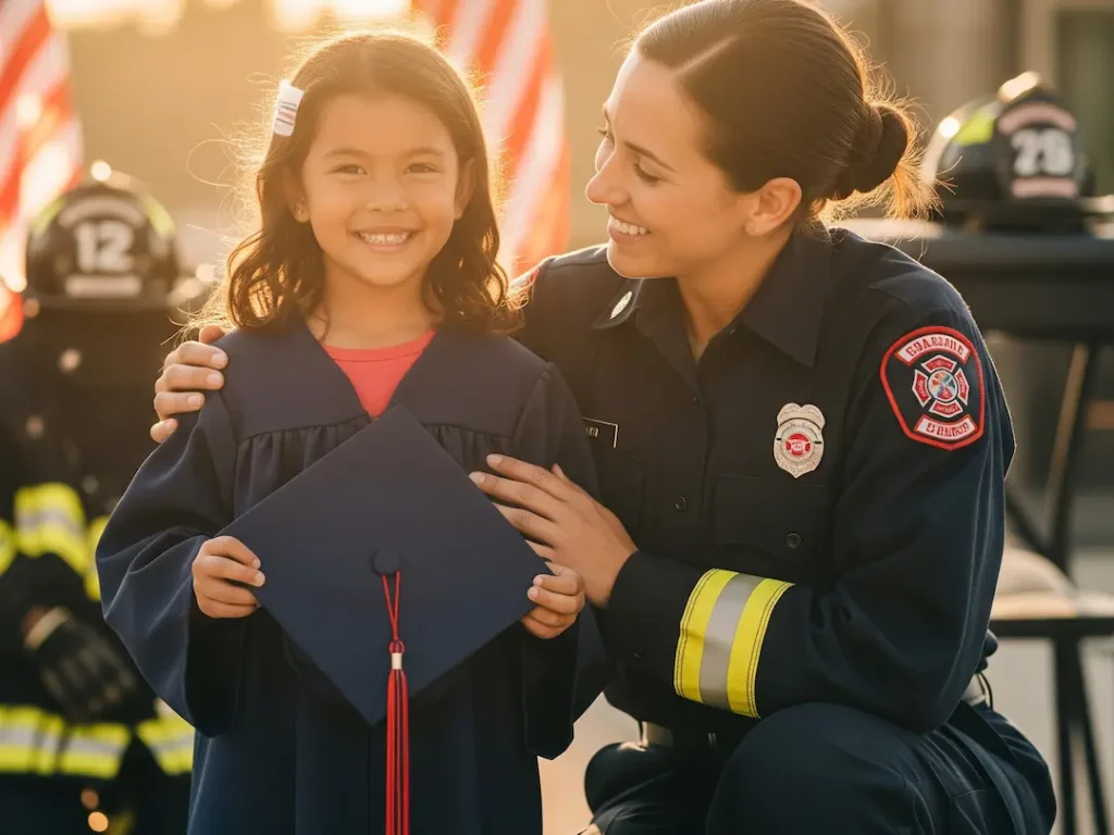 first responder parent child graduation
